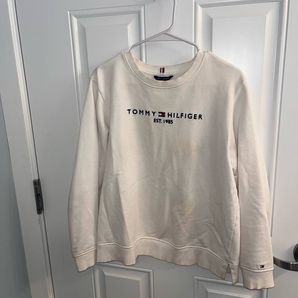 Tommy Hilfiger Off-White Logo Sweatshirt